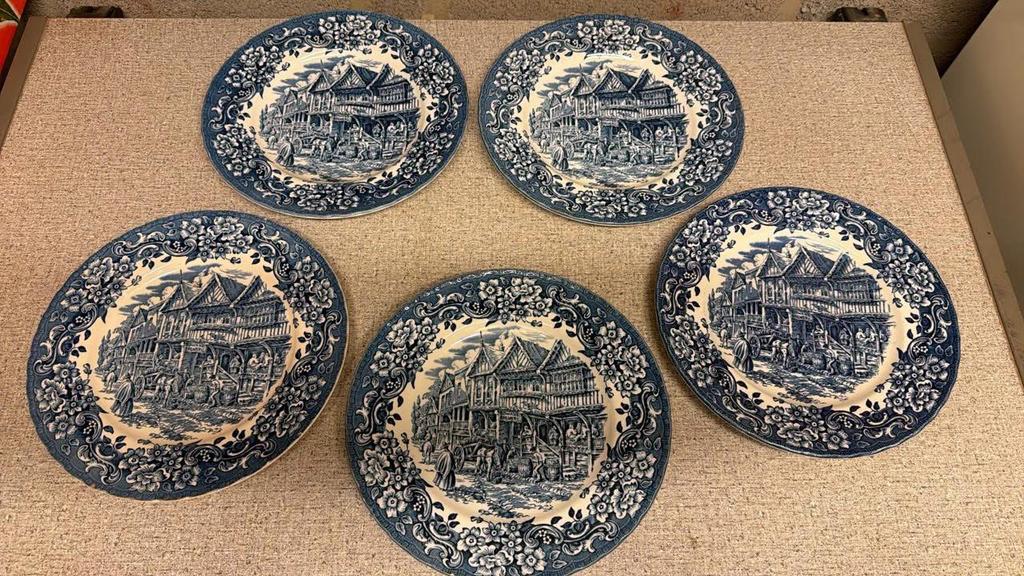 Royal Tudor Ware - Dinerborden 5x, Ophalen, Zo goed als nieuw