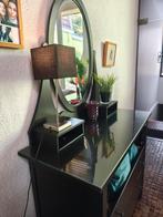 Kaptafel zwart met spiegel, Ophalen, Gebruikt