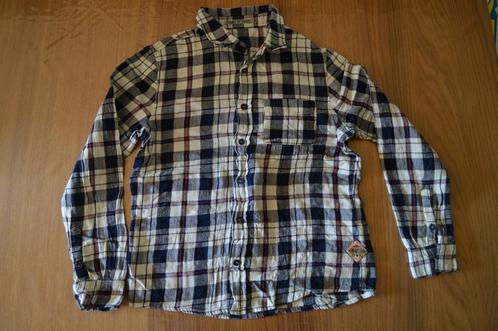 Brian+nephew hemd geruit blauw/wit/rood 12 jaar/152, Kinderen en Baby's, Kinderkleding | Maat 152, Gebruikt, Jongen, Overhemd of Blouse