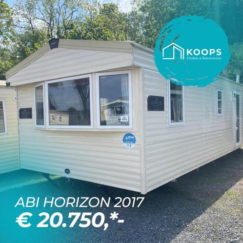PRIJS TOPPER | BOUWJAAR 2017 | ABI HORIZON | DUBBEL GLAS, Caravans en Kamperen, Stacaravans, Ophalen
