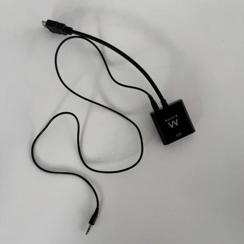VGA naar HDMI adapter (met audio), Computers en Software, Pc- en Netwerkkabels, Zo goed als nieuw, Ophalen