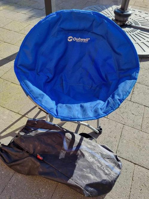 Outwell Comfort chaise haute junior bleu, Caravanes & Camping, Meubles de camping, Comme neuf, Chaise de camping, Enlèvement