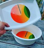 2 vintage schalen in melamine jaren 80, Ophalen of Verzenden