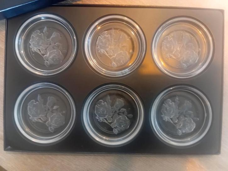 Onderzetters van Val Saint Lambert, Antiek en Kunst, Antiek | Glaswerk en Kristal