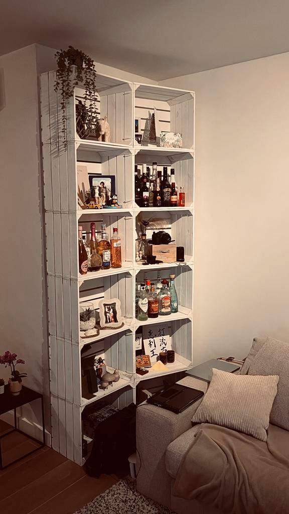 Witte Fruitkisten decoratiekast 18 stuks spotprijs, Huis en Inrichting, Woonaccessoires | Kamerschermen, Zo goed als nieuw, Ophalen