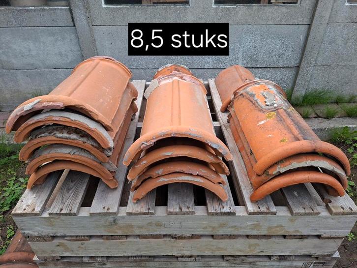 Nokpannen / vuisten, Doe-het-zelf en Bouw, Dakpannen en Dakbedekking, Gebruikt, Dakpannen, Steen of Klei, Rood, Minder dan 5 m²