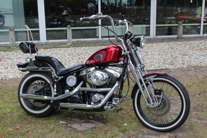 Harley-Davidson Softail FXST-S Softail Springer Old skool st, Motoren, Motoren | Harley-Davidson, Bedrijf, Chopper