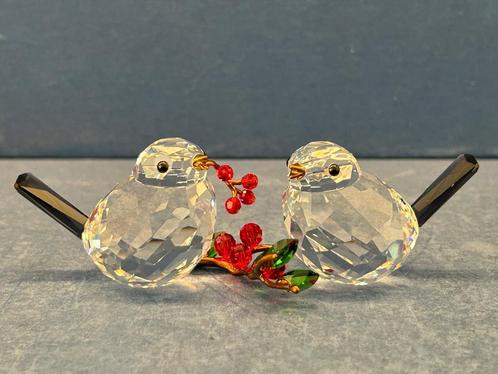 Swarovski Idyllia Vogelpaar en bessen, Verzamelen, Swarovski, Nieuw, Figuurtje, Verzenden