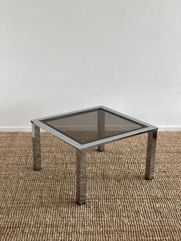 Vintage chroom italiaanse bijzettafel, 1970 beschikbaar voor biedingen