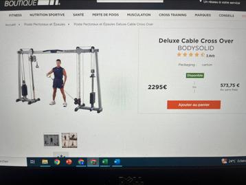 Machine de musculation Poulie vis-à-vis neuve BODYSOLID disponible aux enchères