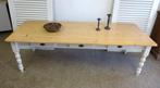 Prachtige grote witte landelijke eettafel 250 bij 90 cm, Huis en Inrichting, Tafels | Eettafels, Ophalen, 200 cm of meer, 50 tot 100 cm