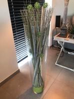 Heel mooie vaas met decoratie hoogte 90 cm diameter 25 cm, Maison & Meubles, Accessoires pour la Maison | Plantes & Fleurs artificielles
