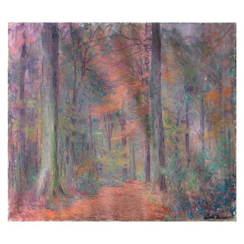 Boslandschap van Jules Dubois, Antiek en Kunst, Kunst | Schilderijen | Klassiek, Ophalen