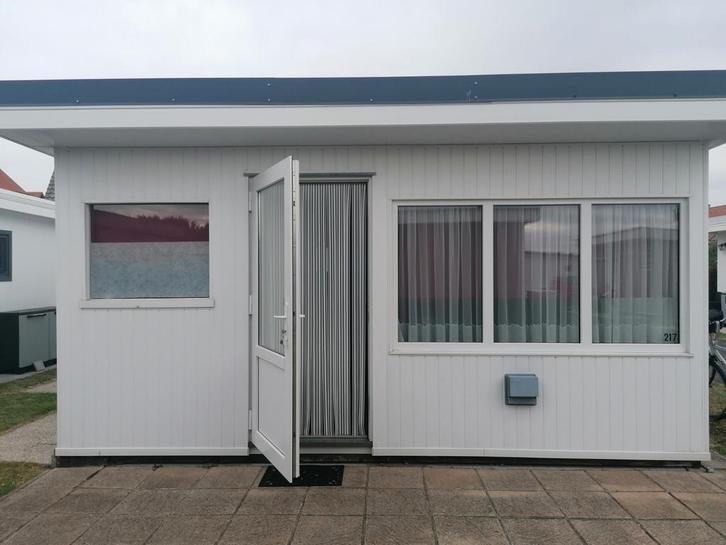 Huisje te koop camping De Haan, Caravans en Kamperen, Stacaravans