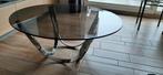 Vintage salontafel, Huis en Inrichting, Ophalen, 100 tot 150 cm, Zo goed als nieuw, Glas