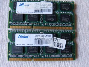 ordinateur portable DDR 3, Enlèvement ou Envoi, DDR, Laptop, 2 GB