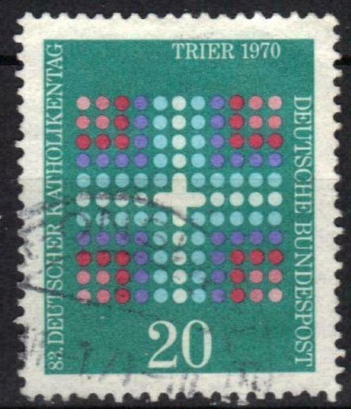 Duitsland Bundespost 1970 - Yvert 495 - Katholieken (ST), Timbres & Monnaies, Timbres | Europe | Allemagne, Affranchi, Envoi