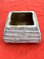 Bloempot, vierkant, wit. 7x12x7 cm., Ophalen, Gebruikt, Vierkant, Binnen