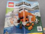 Lego Minecraft 21178 de vossenhut, Ophalen of Verzenden, Zo goed als nieuw, Complete set, Lego
