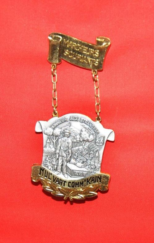 medaille de marche mul'vart comm'kain (12), Postzegels en Munten, Penningen en Medailles, Ophalen of Verzenden