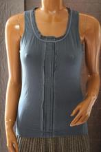 Sandwich Topje met aan hals en vooraan zijde groen Small, Kleding | Dames, Ophalen of Verzenden, Zo goed als nieuw, Sandwich, Groen