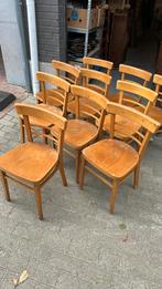 10 houten stoelen, Huis en Inrichting, Ophalen, Gebruikt, Bruin, Vijf, Zes of meer stoelen