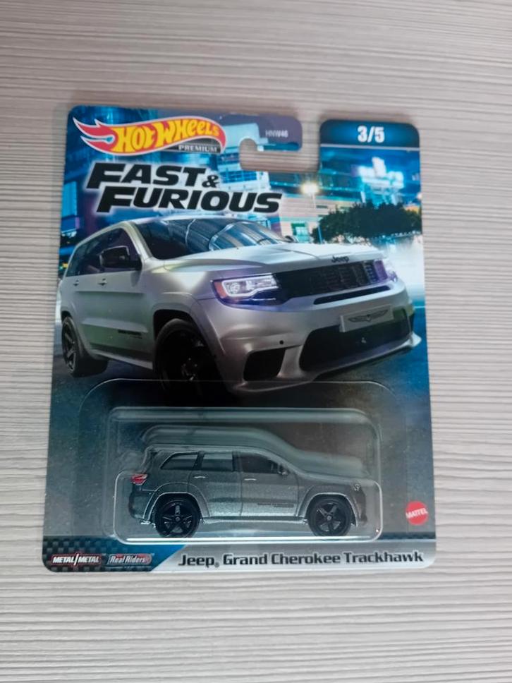 Hotwheels fast and furious jeep grand cherokee trackhawk, Kinderen en Baby's, Speelgoed |Speelgoedvoertuigen, Nieuw, Ophalen of Verzenden