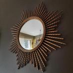 ✔️ Grote vintage zonnespiegel '60', Huis en Inrichting, Woonaccessoires | Spiegels, Ophalen, Zo goed als nieuw, Rond, 50 tot 75 cm