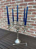 Kandelaar in tin 5 armen, Ophalen
