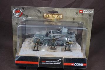 Quad de flak semi-piste Corgi Skirmish German Sd Kfz 7 - 1/, Enlèvement ou Envoi, Comme neuf, Corgi