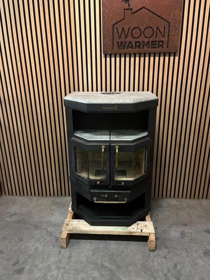 25027 Speksteenkachel Tornio 8kw, Huis en Inrichting, Kachels, Vrijstaand, Houtkachel, Hout, Ophalen