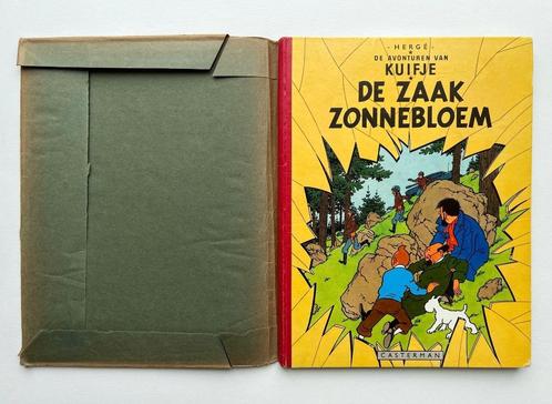 Kuifje - De zaak Zonnebloem 1e druk 1956 - Hergé, Boeken, Stripverhalen, Gelezen, Eén stripboek, Ophalen of Verzenden