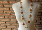 -26- collier fantaisie de perles orangées - esmara - neuf -, Bijoux, Sacs & Beauté, Colliers, Synthétique, Enlèvement ou Envoi