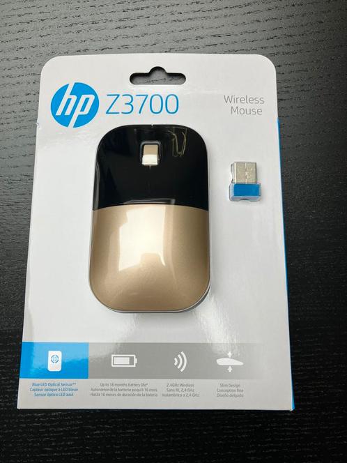 HP Z3700 goudkleurige draadloze muis NIEUW, Computers en Software, Muizen, Nieuw, Muis, Rechtshandig, Draadloos, Ophalen of Verzenden