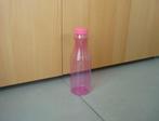 Herbruikbare roze transparante kunststof fles drinkfles 1L, Ophalen of Verzenden