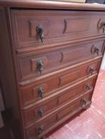 Ladenkast donker hout 5 laden, Huis en Inrichting, Ophalen