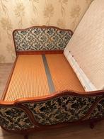 Tweepersoonsbed 1m60, Huis en Inrichting, Slaapkamer | Bedden, Ophalen, Gebruikt, Bruin, Tweepersoons