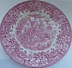 Set van 2 roze soepborden, Ophalen of Verzenden, Gebruikt, Porselein, Bord of Schaal