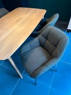 eikenhouten tafel met 4 comfortabele stoelen, Huis en Inrichting, Ophalen, Gebruikt