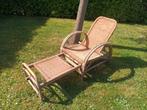 Rotan ligstoel, Tuin en Terras, Ligbedden, Ophalen, Gebruikt, Rotan