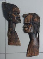 Afrikaanse man en vrouw, Antiek en Kunst, Ophalen of Verzenden