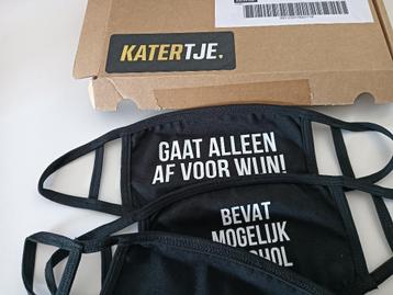 Ludieke mondmaskers van 'Katertje' beschikbaar voor biedingen