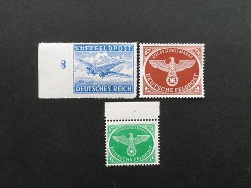 Duitse postzegels wo2 - Feldpost 3 types, Timbres & Monnaies, Timbres | Europe | Allemagne, Non oblitéré, Empire allemand, Envoi