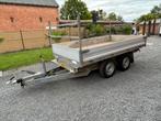 Aanhangwagen elektrische 3 kants kipper 3500kg, Ophalen, Gebruikt