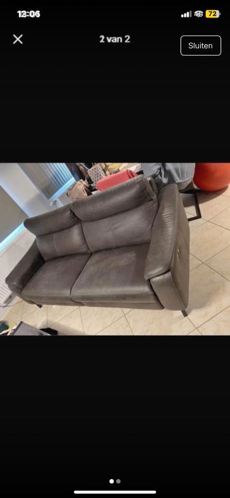 Relax zetel, Huis en Inrichting, Zetels | Zetels, Zo goed als nieuw, Rechte bank, Driepersoons, 200 tot 250 cm, 75 tot 100 cm