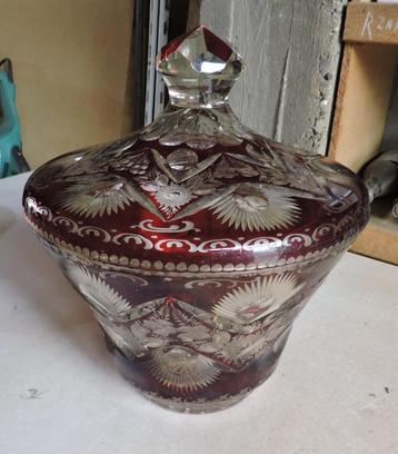 Bowl boheems glas beschikbaar voor biedingen