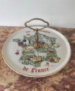 plat à fromage en porcelaine française – Carte des fromages, Ophalen of Verzenden, Zo goed als nieuw, Rond