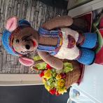 Muis 50cm acryl wol en schaap wol ecru en bruin, Ophalen of Verzenden, Nieuw