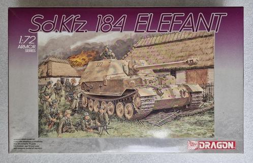 Dragon Sd.Kfz184 Elefant 1/72, Hobby en Vrije tijd, Modelbouw | Auto's en Voertuigen, Nieuw, Tank, 1:50 of kleiner, Overige merken