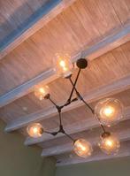 Plafondlamp “atomen”, Huis en Inrichting, Ophalen, Zo goed als nieuw, Glas